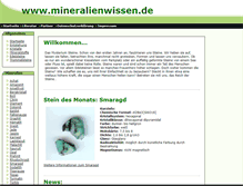 Tablet Screenshot of mineralienwissen.de